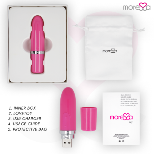 MORESSA - IVY VIBRADOR ESTIMULADOR VIAJE ROSA