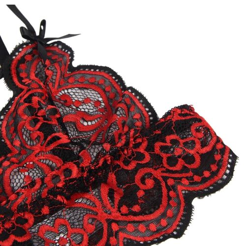 SUBBLIME - SET DUE PEZZI TOP IN PIZZO E SLIP S/M