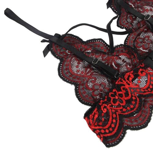 SUBBLIME - SET DUE PEZZI TOP IN PIZZO E SLIP S/M