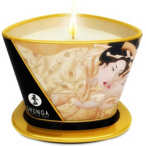 SHUNGA - MINI CARESS BY CANDELIGHT VELA DE MASAJE VAINILLA 170 ML