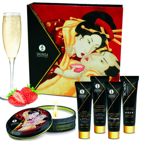 SHUNGA - KIT SEGRETE FRAGOLE E CAVA PER GEISHA