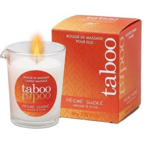 RUF - CANDELA DA MASSAGGIO TABOO PER LEI AROMA PECHE SUCRE NECTARINE
