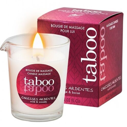 RUF - CANDELA DA MASSAGGIO TABOO PER LUI CARESSES ARDENTES AROMA DI FELCE
